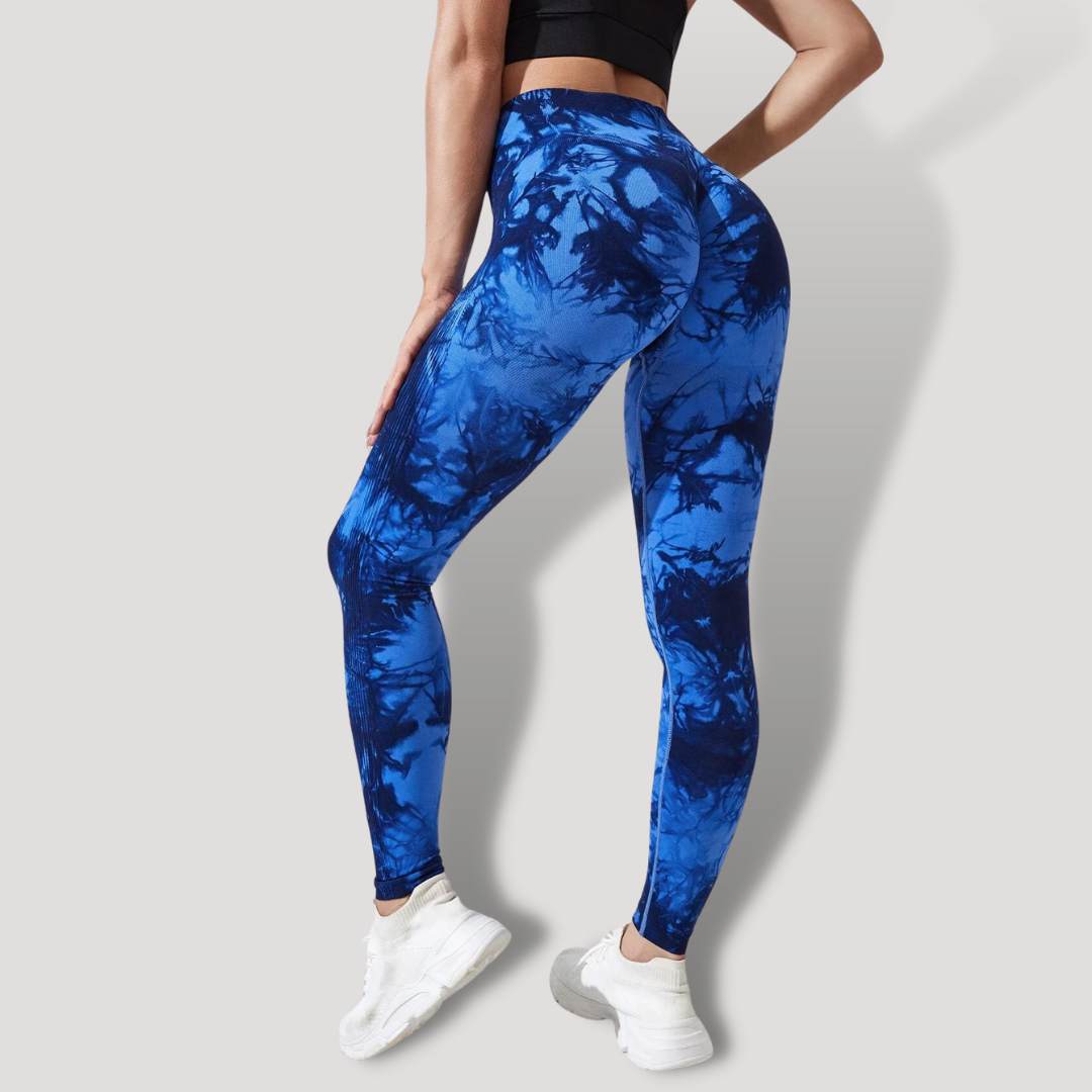 frida blue texture Leggings push up legging gym leggings Womens